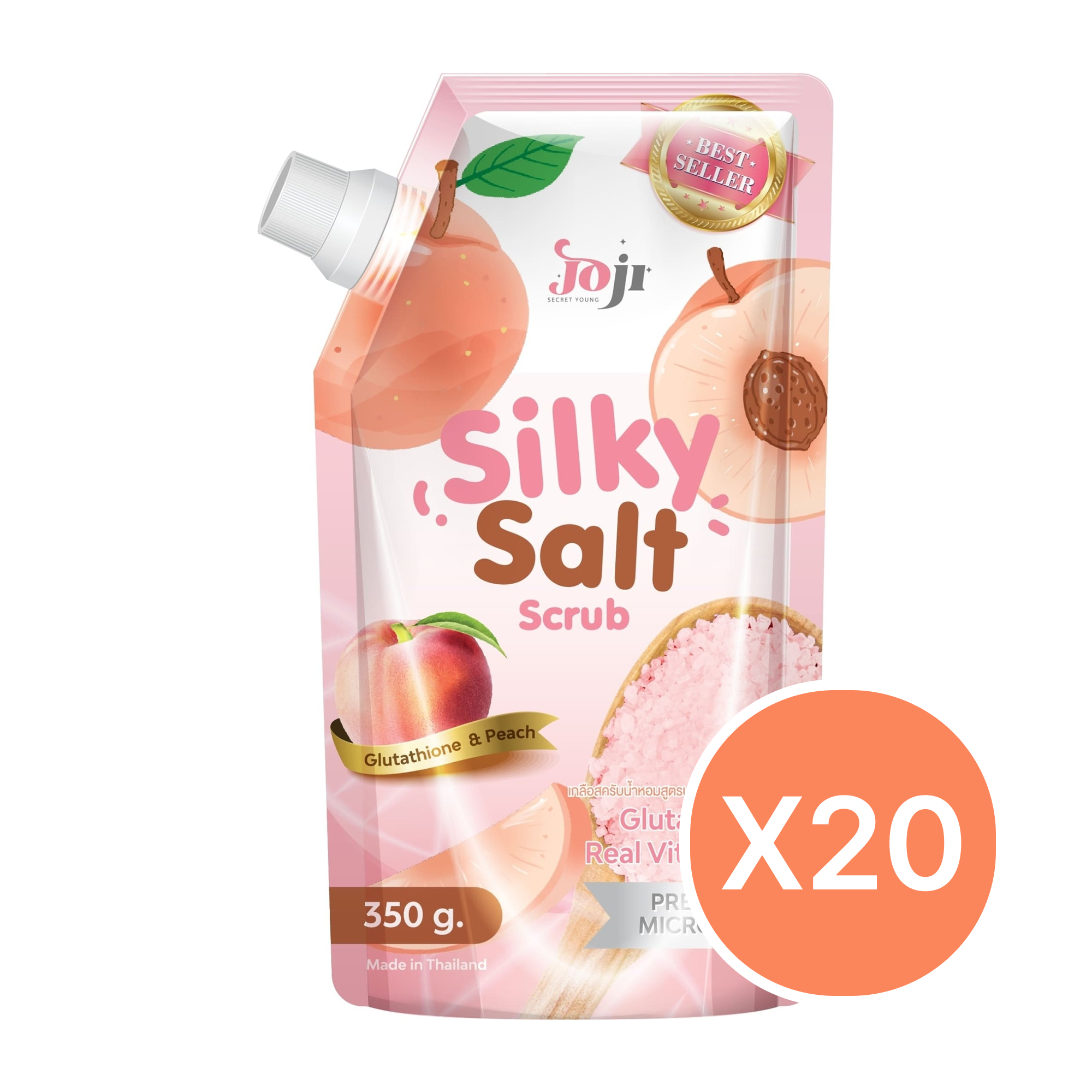 Silky salt scrub glutathione & peach — JOJI